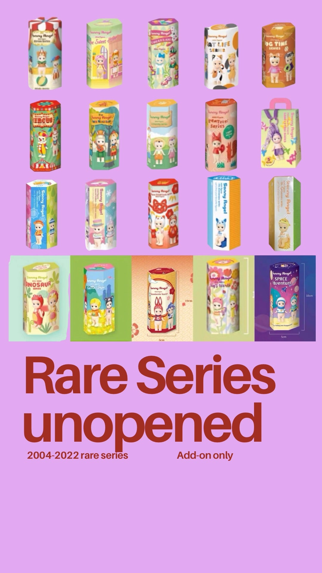 Rare Series Unopened Sonny angels ( ADD-ON)